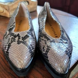 Walter Steiger snakeskin shoes. Size 8B